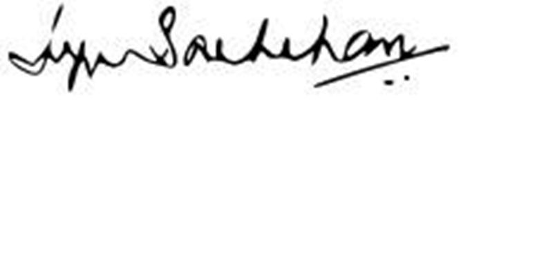 Jaya Bachchan's Signature